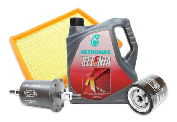 Kit Filtros + Aceite Selenia K 15w40 Fiat Palio 1.8 04 0