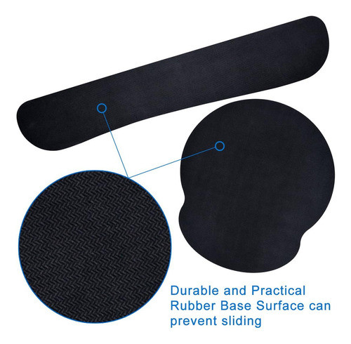 Jmkcoz Teclado Muñeca Resto Pad Y Ratón Soporte De Muñeca 1