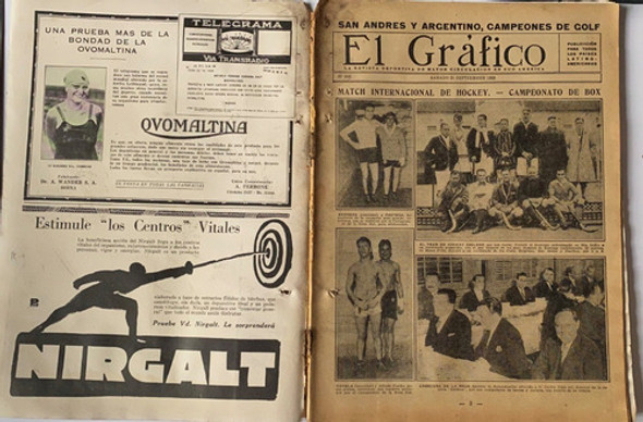 El Gráfico, Nº 533 Antigua Revista Fútbol Deportes 1929 1