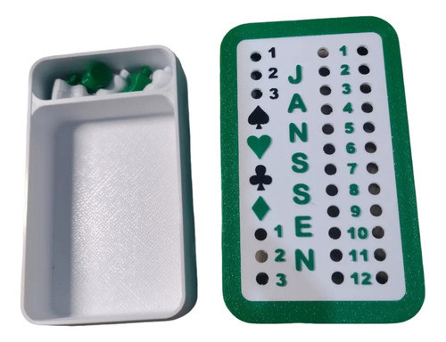 Caixa Para Baralho De Truco Com Marcador Personalizado 0