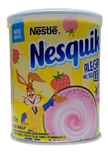 Nesquik Morango Lata Pequena Kit Com 4 Unidades De 200g 1