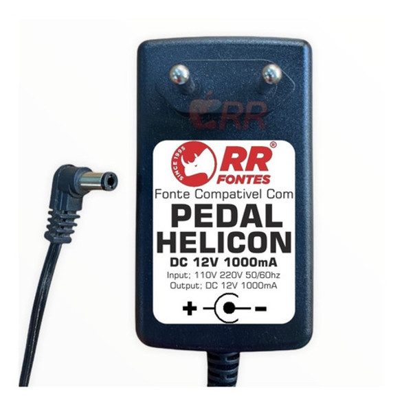 Fonte Dc 12v Para Pedaleira Tc Helicon Voicelive Play Gtx 1