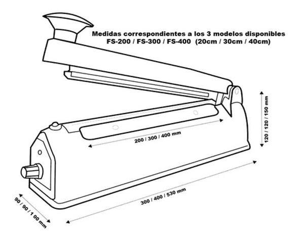 Selladora Cortadora Bolsas 40 Cm Con Regulador Progresivo 1 Selladora Cortadora Bolsas 40 Cm Con Regulador Progresivo 1