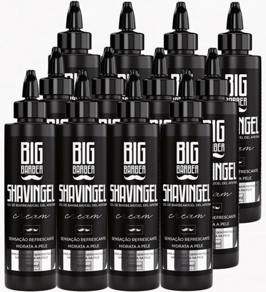 Shaving Gel Barbear Bisnaga Big Barber Cream Fardo 12 Unidad 0