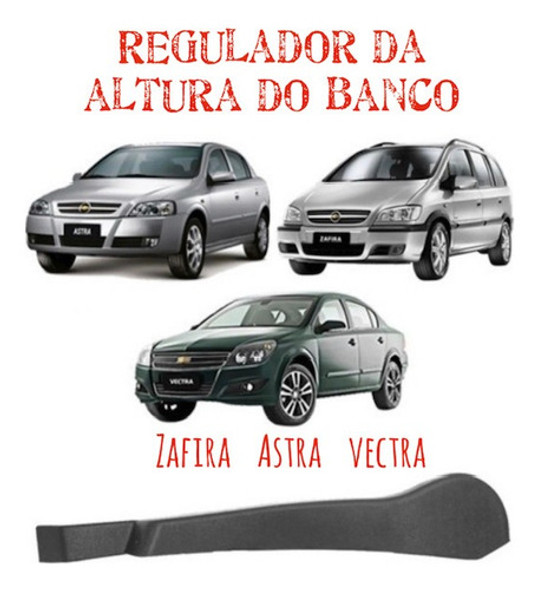 Canopla Braço Regula Altura Banco Vectra Astra Zafira Preto 1