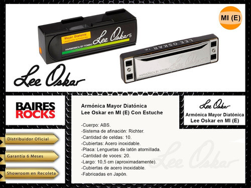 Armonica Diatonica Lee Oskar En Mi (e) Con Estuche 1
