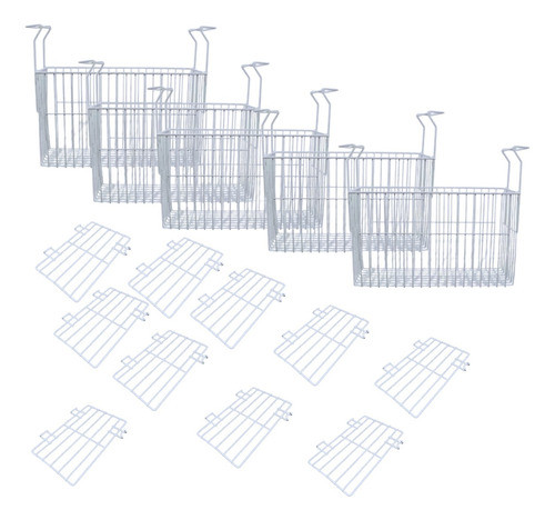 Kit 5 Cesto E 10 Separador De Fruta Picolé Freezer Metalfrio 0