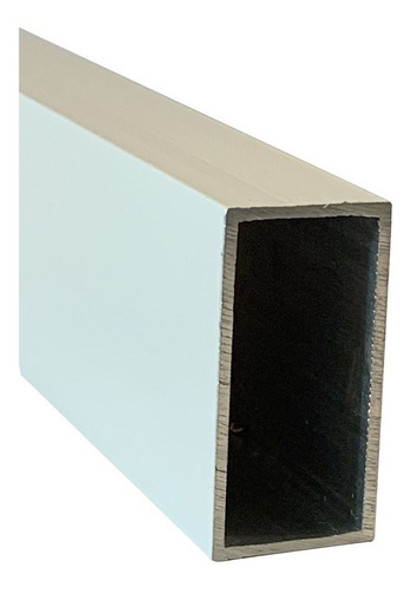 Perfil De Aluminio Tubo 100x50 Mm Blanco X 6 Metros 0
