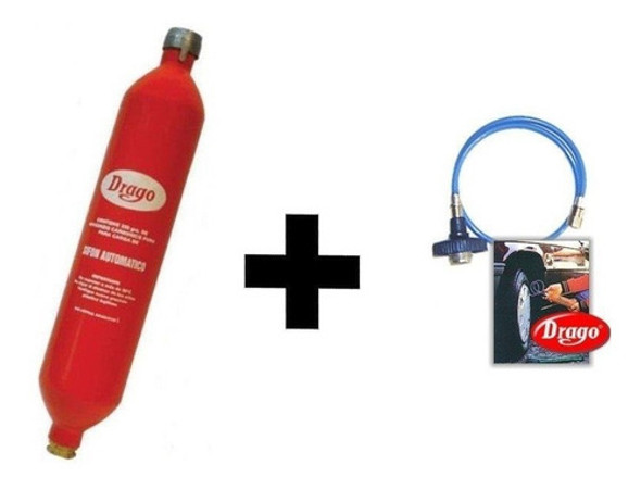 Cápsula Carga Nueva Original P Sifón Drago + Conexión Infla 1