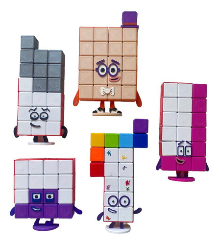 Numberblocks 16 A 20 Juego Cubos Encastrables Didáctico 3d 0