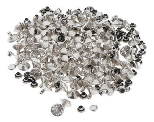 4 X 2-6 Pacotes 100 Peças Rebites Com Botão De 9mm 0 4 X 2-6 Pacotes 100 Peças Rebites Com Botão De 9mm 0