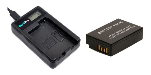 Kit Cargador Lcd Usb Para Canon Lp-e17 + Bateria P/ T6i T7i 0