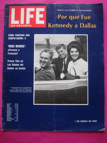 Revista Life Vol 31 N° 1 Año 1968 - Kennedy A Dallas 0