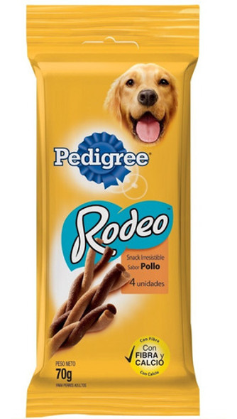 Snack Pedigree Rodeo Pollo Pack X 4 Unid 70 Grs 0