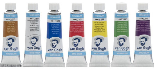 Kit Tintas Aquarelas Van Gogh Bisnaga 10ml C/ 7 Unidades 0