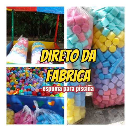 Espumas Para Piscina Kit Com 1000 Direto Da Fabrica+ +brinde 1