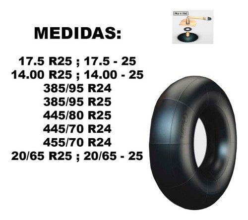 Câmara De Ar P/ Caminhão Fora De Estrada 17.5 R25 By Tortuga 1