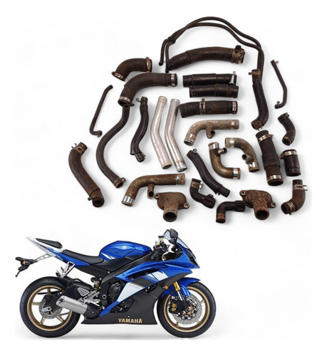 Kit Mangueiras Radiador Yamaha Yzf R6 2008 0