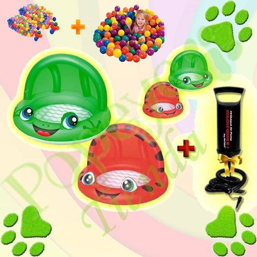 Pileta Inflable Bebe Pelotero Para Chicos + 50 Pelotas +infl 1
