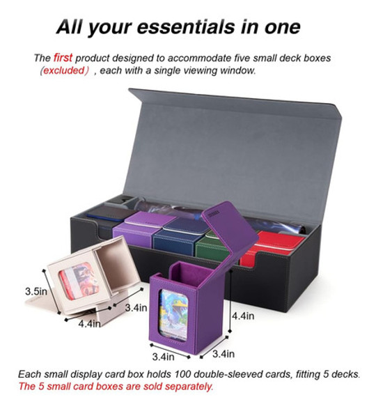 O Venssu Mtg Deck Box Contém 5 Caixas De Baralho De Cartas C 1