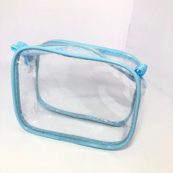 Mini Necessaire Transparente Azul 15x12 Viagem Maternidade 0 Mini Necessaire Transparente Azul 15x12 Viagem Maternidade 0