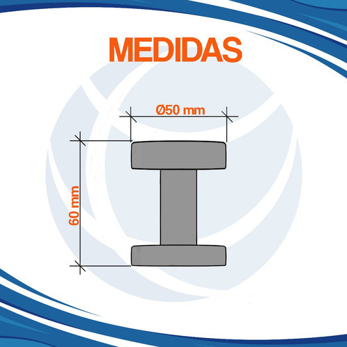 Pomo Plano Doble Balancín Con Roseta Puerta Acero Inox Cima 1