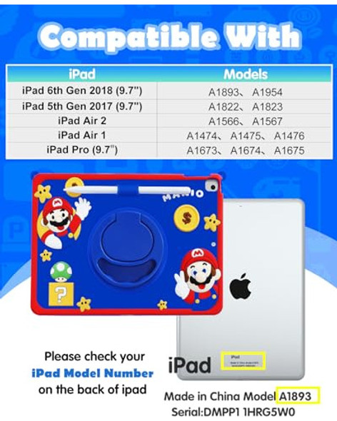 Funda iPad Air 1/2 5ª/6ª Generacion iPad Pro 9.7 Pulgadas 1 Funda iPad Air 1/2 5ª/6ª Generacion iPad Pro 9.7 Pulgadas 1