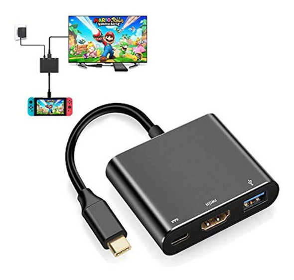 Adaptador Hdmi Para Conmutador Nintendo, Interruptor De Cabl 0