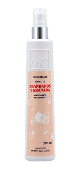 Tonico Mg Locion Tonica De Arandanos Y Granada 200 Ml. 0 Tonico Mg Locion Tonica De Arandanos Y Granada 200 Ml. 0