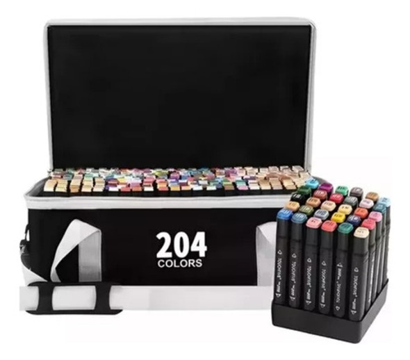 Plumones Marcadores Doble Punta 204 Piezas Estuche Bandolera 0 Plumones Marcadores Doble Punta 204 Piezas Estuche Bandolera 0