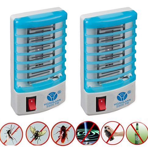 4 Lamparas Mata Mosca Mosquito Electronica Ecologica Led 0