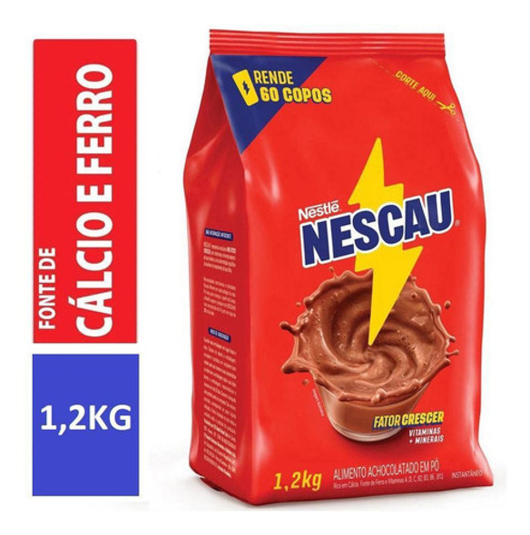 Kit 3 Pacotes Nescau Achocolatado Em Pó Nestlé 1,2ookg 0