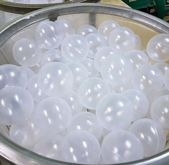 500 Bolinhas De Piscina 76mm Transparentes Cristal 0