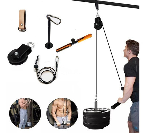 Soporte Polea Alta Multigimasio Cable Barra Pared Servicegym 0