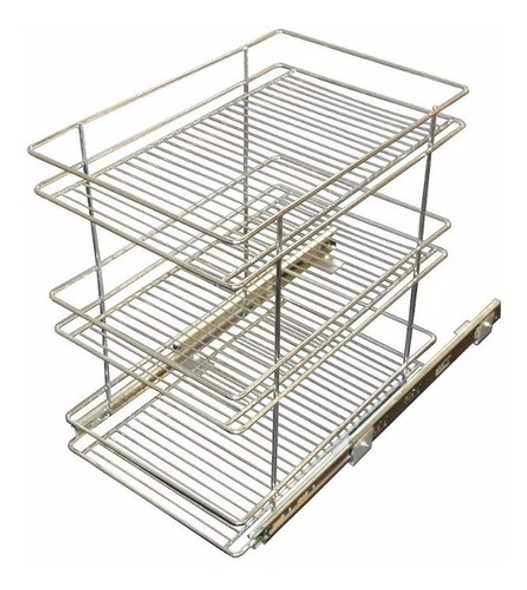 Canasto Extraible Tel. 3 Niveles 23x53x45cm  Atilio Herrajes 0