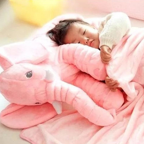Almofada Buba Elefante Pelúcia Gigante Rosa 1