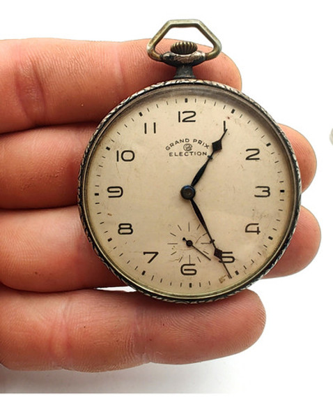 Reloj Bolsillo Antiguo Election Plata 900 (a Revisar) 1
