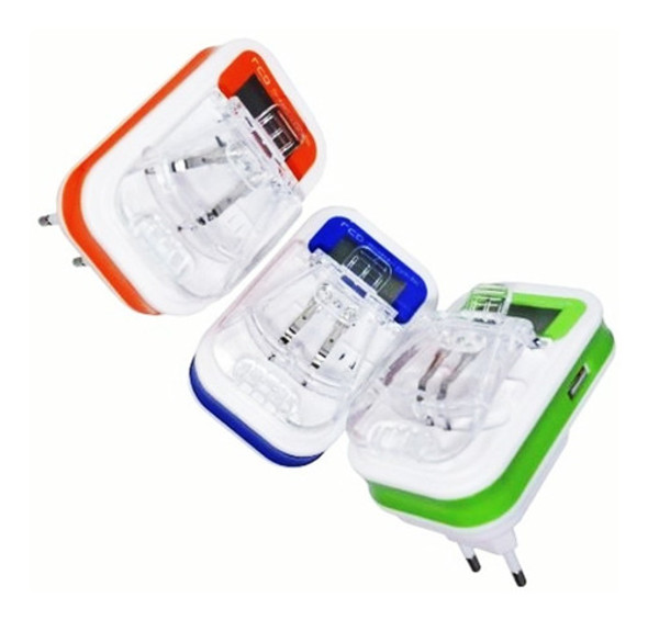 Cargador Universal De Batería Con Usb E Indicador De Carga 0