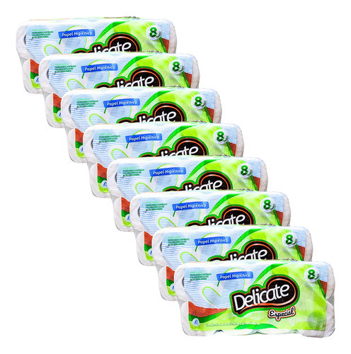 Papel Higiênico Delicate Especial 30mts 8x8 - Fardo 0