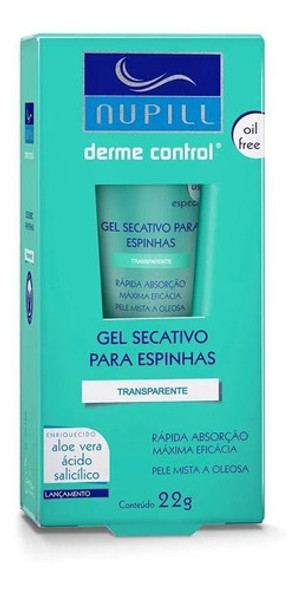 Gel Secativo Para Espinhas Derme Control Nupill 22g 0 Gel Secativo Para Espinhas Derme Control Nupill 22g 0
