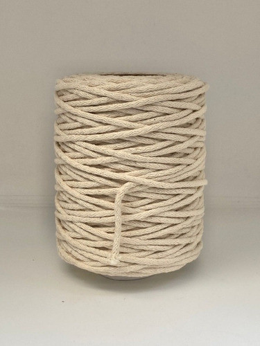 Cordón De Algodón Relleno 4mm - Taller 135mts. 1/2kg Crudo 0