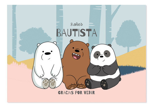 Kit Imprimible Osos Escandalosos - Candy Bar Tukit 0