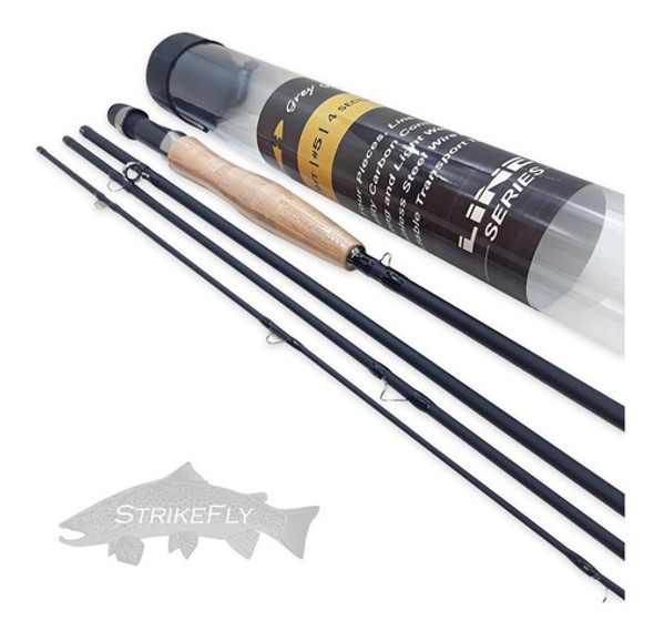 Caña Grey Gull Line #6 9' 4 Tramos Pesca Con Mosca Strikefly 0