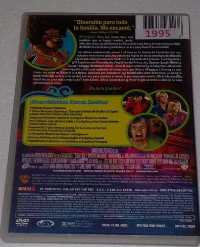 Scooby Doo 2 Monstruos Sueltos Dvd Excelente / Kktus 1