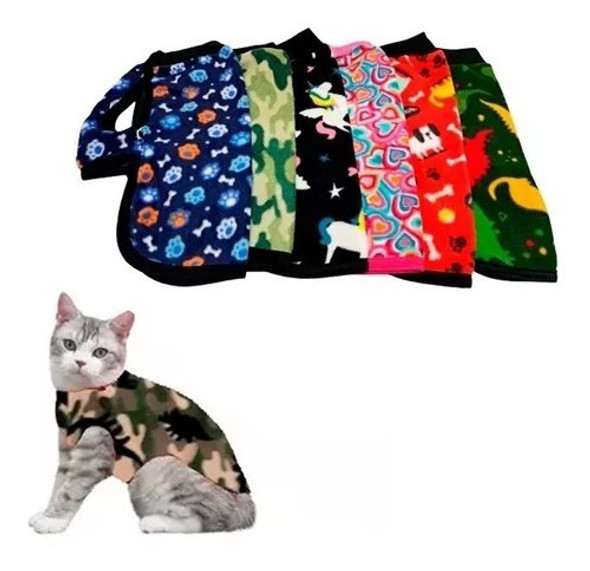 Poncho Abrigo Capa Buzo Gatos Polar Ropa Mascotas Estampados 0 Poncho Abrigo Capa Buzo Gatos Polar Ropa Mascotas Estampados 0