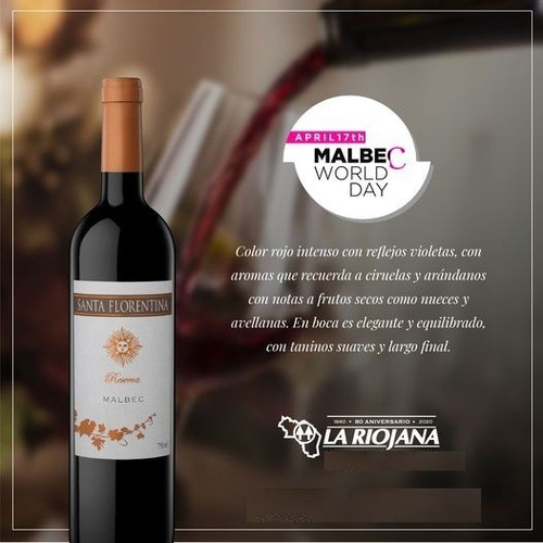 Vino Santa Florentina Malbec Reserva  Pack 6 X 750cc 1