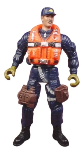 Figura Prefectura Muñeco Rescatista Con Accesorios 0