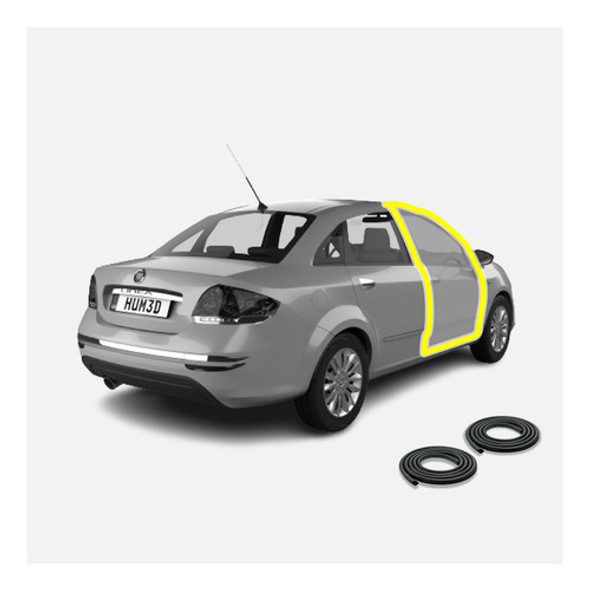 Juego De Burletes De Puerta Fiat Linea El Par 0