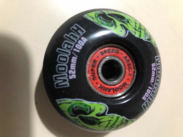 Ruedas Skate Moolahh 52mm 100a + Rulemanes Moolahh Abce7 1