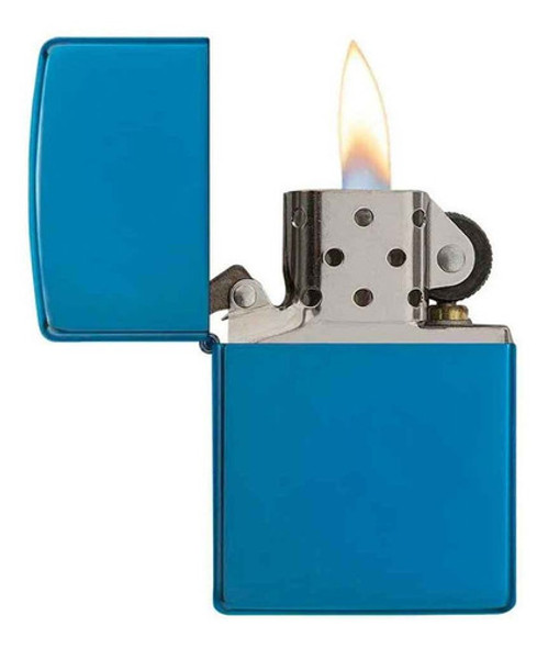 Zippo Sapphire Azul Vintage Universo Binario 1